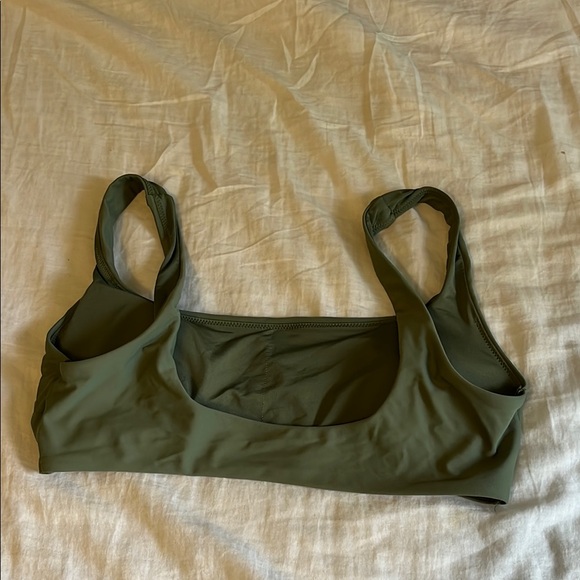 Aerie- Olive Green Women's Bikini Top - Picture 2 of 3